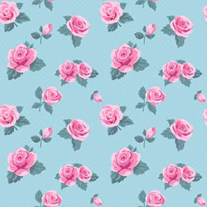 バラのパターン背景3 花 植物イラスト Flode Illustration フロデイラスト