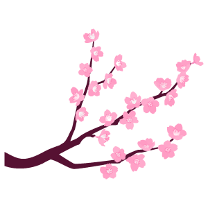 桜の枝8 花 植物イラスト Flode Illustration フロデイラスト