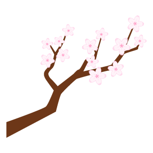 桜の枝の無料イラスト9