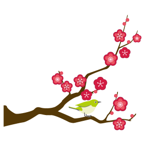 梅の枝のイラスト5 花 植物イラスト Flode Illustration フロデイラスト