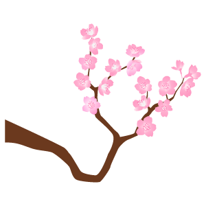 桜の枝15 花 植物イラスト Flode Illustration フロデイラスト