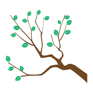 木の枝1 花 植物イラスト Flode Illustration フロデイラスト