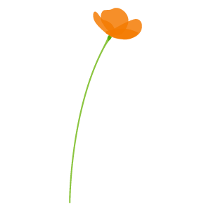ポピーの花の無料イラスト6 花 植物イラスト Flode Illustration フロデイラスト