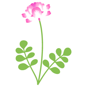 レンゲ 花 植物イラスト Flode Illustration フロデイラスト