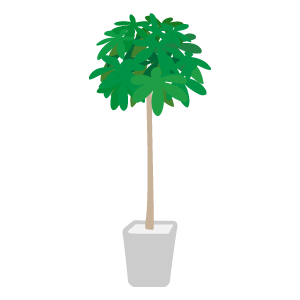 観葉植物のイラスト1