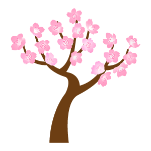 桜の木のセット14 花 植物イラスト Flode Illustration フロデイラスト