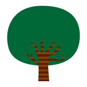 楕円な木